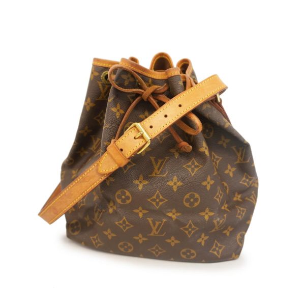 1240001053624 1 Louis Vuitton Petit Noe Monogram Shoulder Bag Brown