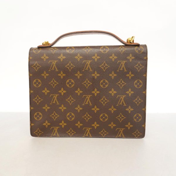 1240001053629 13 Louis Vuitton Monceau 28 Monogram 2Way Bag Brown