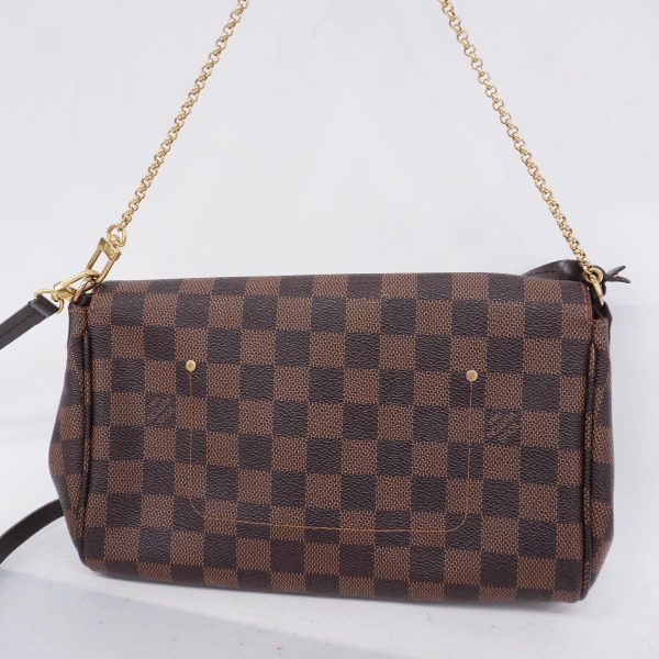 1240001053648 17 Louis Vuitton Favorite MM Damier 2Way Bag Ebene