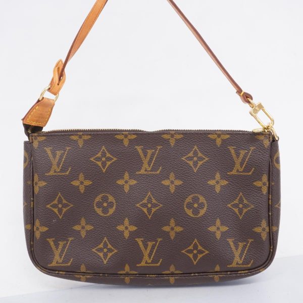 1240001053650 10 Louis Vuitton Pochette Accessory Monogram Pouch Brown