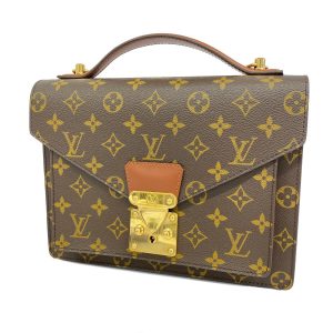 1240001053701 1 Louis Vuitton Speedy Monogram Canvas Handbag Brown