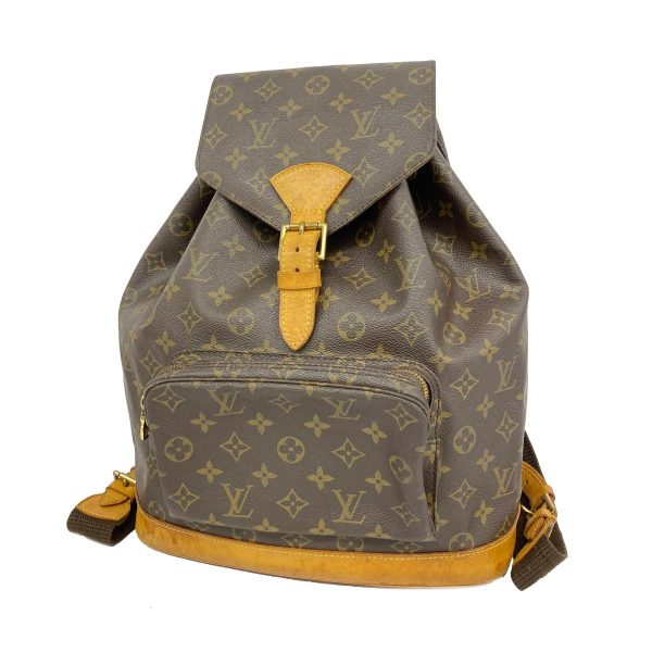 1240001053714 1 Louis Vuitton Monsori GM Monogram Rucksack Brown