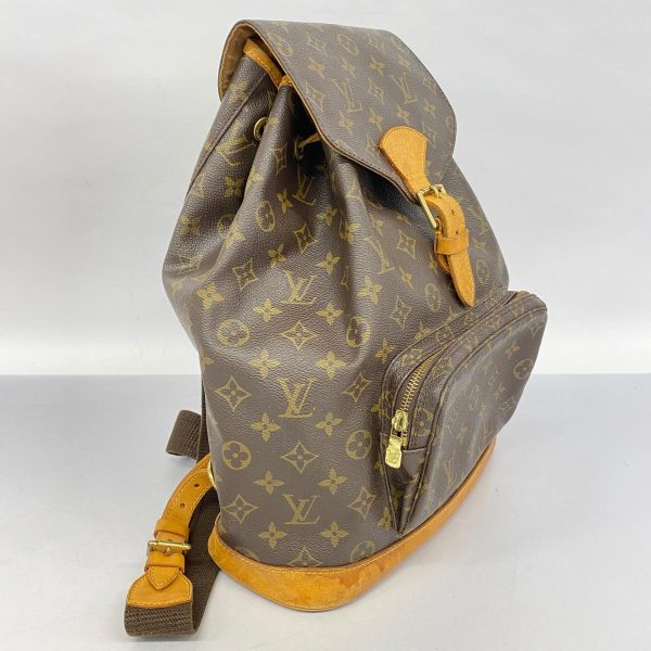 1240001053714 2 Louis Vuitton Monsori GM Monogram Rucksack Brown