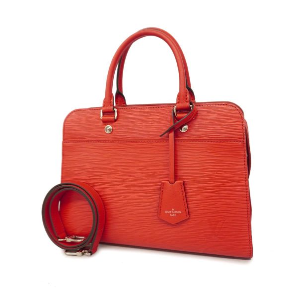 1240001053728 1 Louis Vuitton Vano MM Epi 2Way Bag Coquelicot