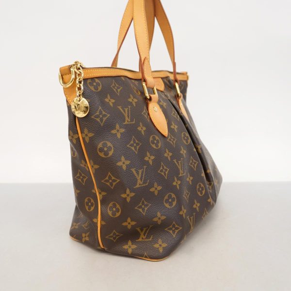 1240001053732 2 Louis Vuitton Palermo PM Monogram 2Way Bag Brown