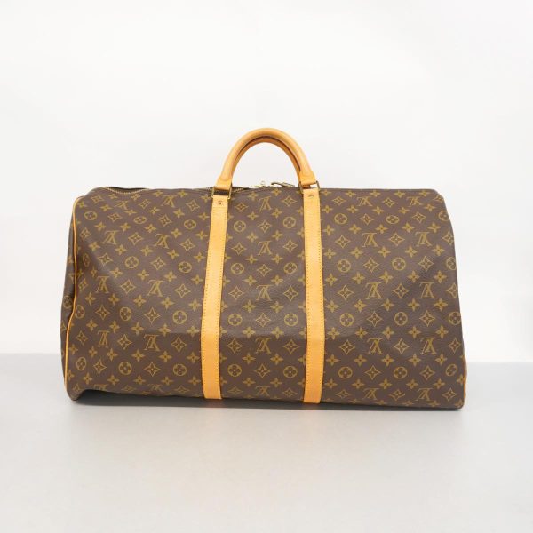 1240001053733 12 Louis Vuitton Keepall 60 Monogram Bag Brown