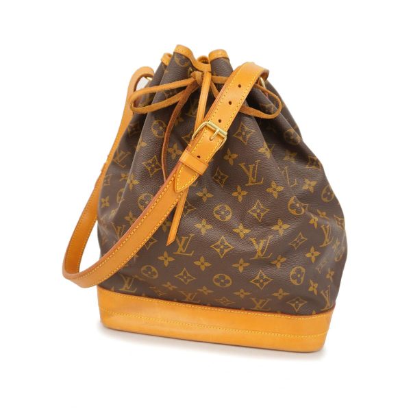 1240001053748 1 Louis Vuitton Noe Monogram Shoulder Bag Brown