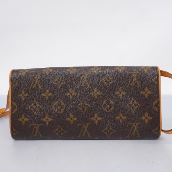 1240001053760 12 Louis Vuitton Pochette Twin GM Monogram Shoulder Bag Brown