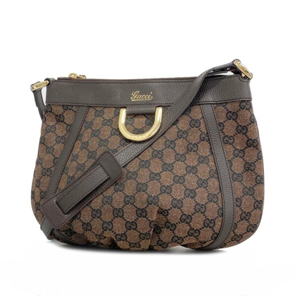 1240001053765 1 Gucci Abby GG Shoulder Bag Brown Black