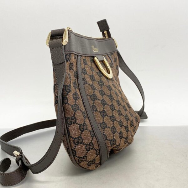 1240001053765 2 Gucci Abby GG Shoulder Bag Brown Black