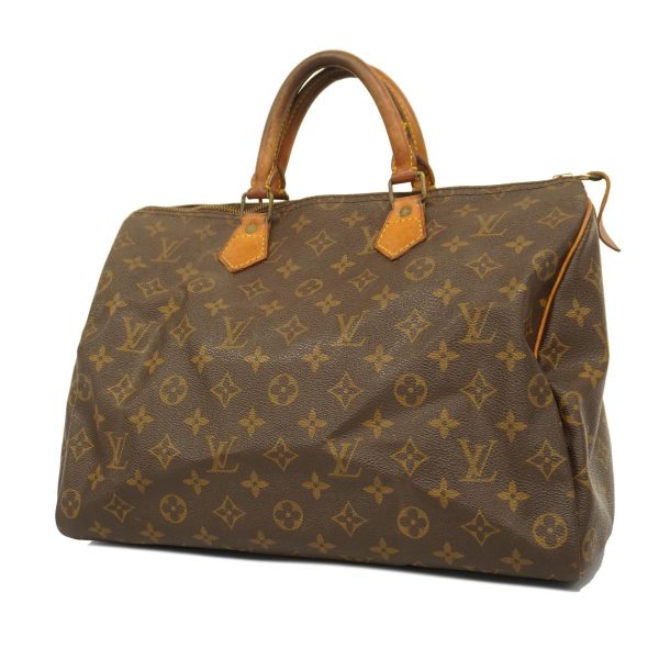 1240001053775 1 Louis Vuitton Speedy 35 Monogram Handbag Brown