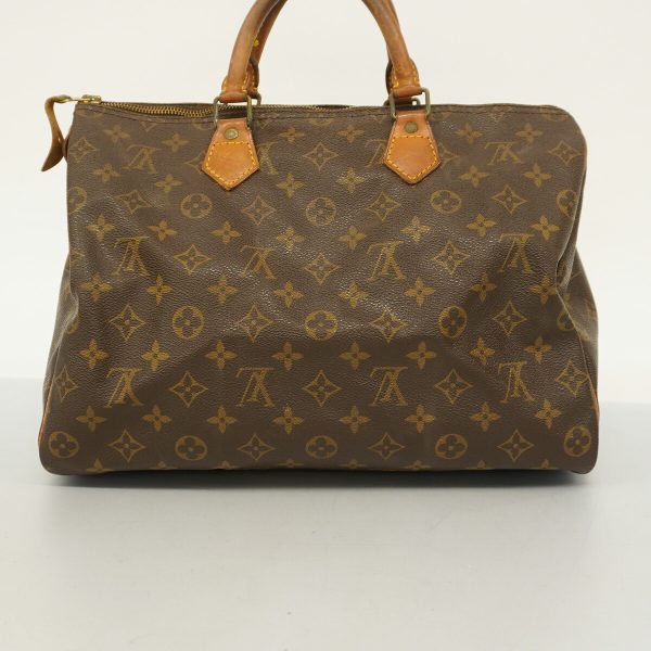 1240001053775 14 Louis Vuitton Speedy 35 Monogram Handbag Brown