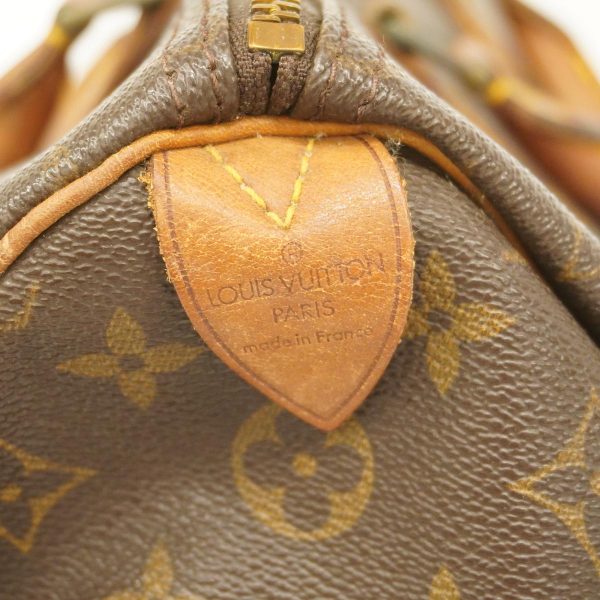 1240001053775 5 Louis Vuitton Speedy 35 Monogram Handbag Brown