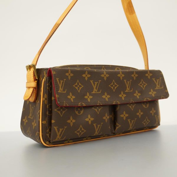 1240001053777 2 Louis Vuitton Viva City MM Monogram Shoulder Bag Brown