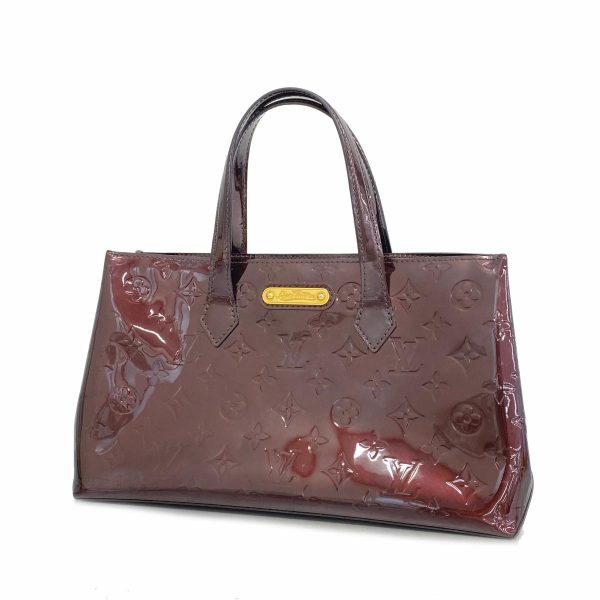 1240001053791 1 Louis Vuitton Wilshire PM Vernis Handbag Amarant