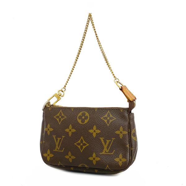 1240001053794 1 Louis Vuitton Mini Pochette Accessory Monogram Pouch Brown