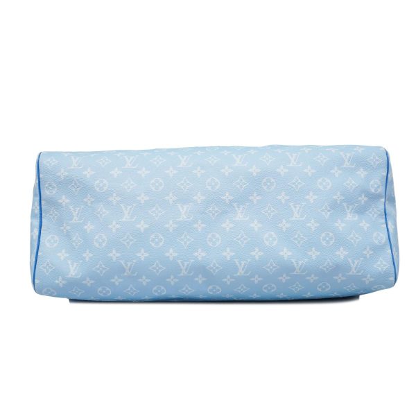 1240001053798 3 Louis Vuitton Keepall Bandouliere 50 Monogram Clouds Bag Blue