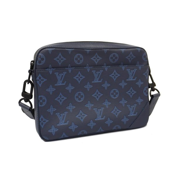 1240001053799 2 Louis Vuitton Duo Messenger Monogram Shadow Shoulder Bag Blue