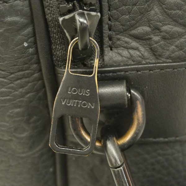 1240001053804 13 Louis Vuitton S Lock Messenger Taurillon 2Way Bag Noir Black