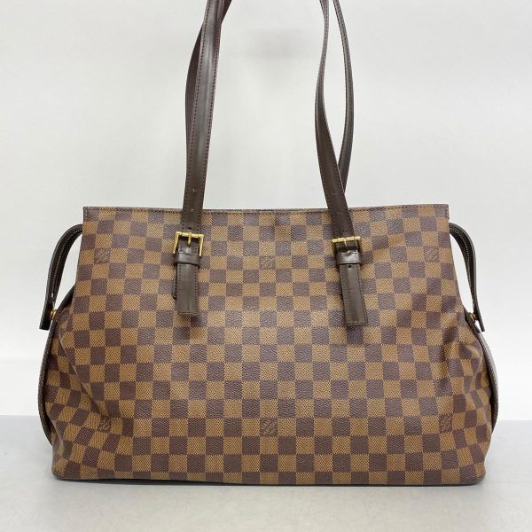 1240001053820 12 Louis Vuitton Chelsea Damier Shoulder Bag Ebene