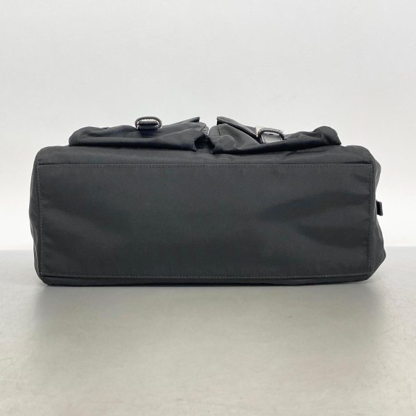 1240001053827 3 Prada Nylon Shoulder Bag Black