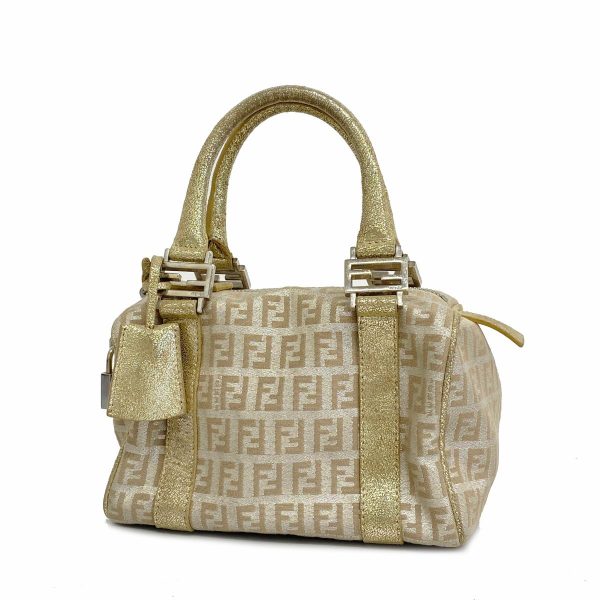 1240001053832 1 Fendi Zucchino Nylon Handbag Beige