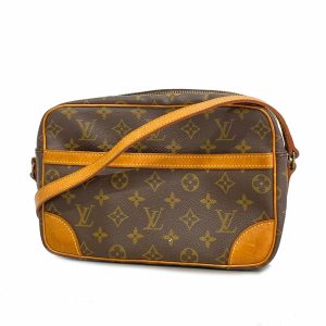 1240001053835 1 Louis Vuitton Senslis Monogram Shoulder Bag Brown