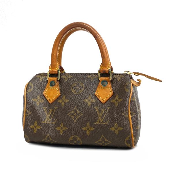 1240001053845 1 Louis Vuitton Mini Speedy Monogram Handbag Brown