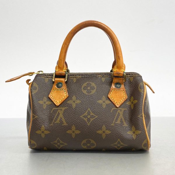 1240001053845 12 Louis Vuitton Mini Speedy Monogram Handbag Brown