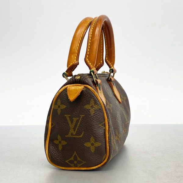 1240001053845 2 Louis Vuitton Mini Speedy Monogram Handbag Brown