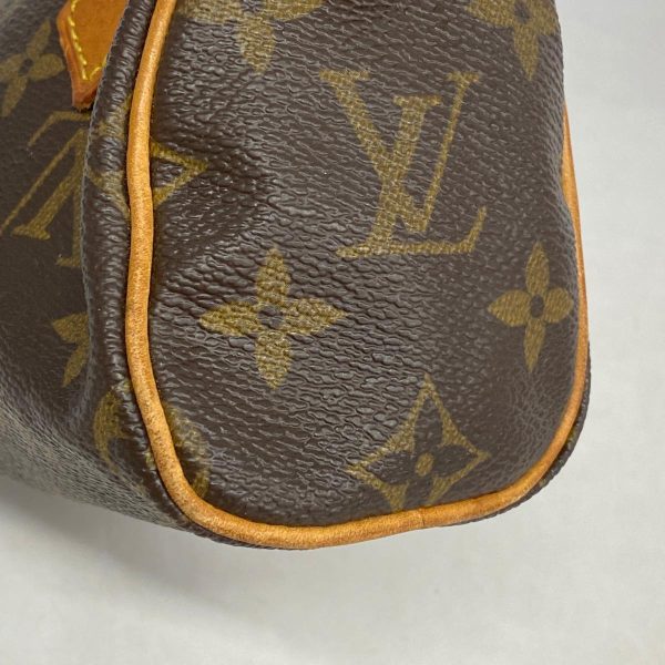 1240001053845 7 Louis Vuitton Mini Speedy Monogram Handbag Brown