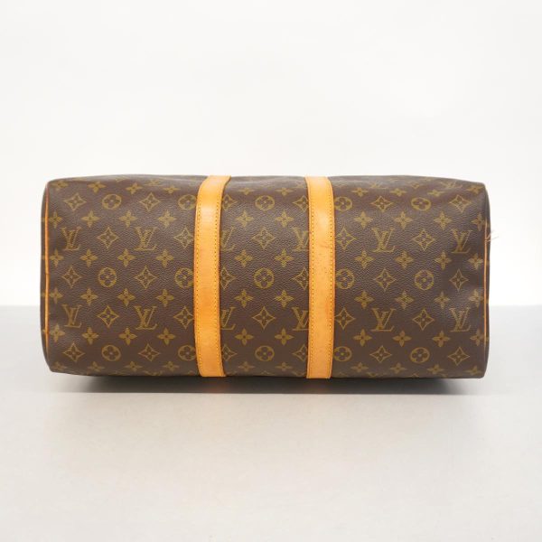 1240001053850 3 Louis Vuitton Keepall 45 Monogram Bag Brown