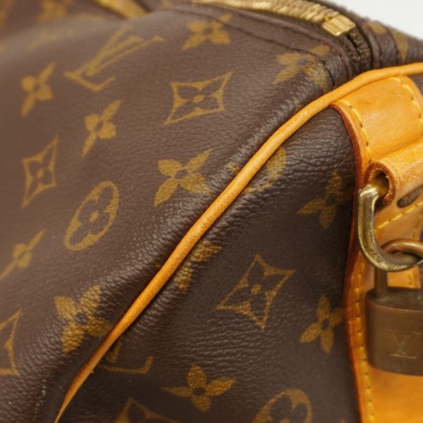 1240001053851 11 Louis Vuitton Keepall Bandouliere 60 Monogram Bag Brown