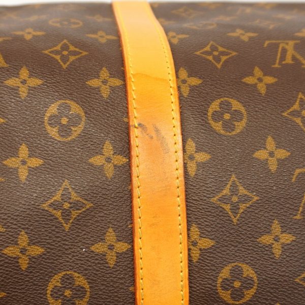 1240001053851 13 Louis Vuitton Keepall Bandouliere 60 Monogram Bag Brown