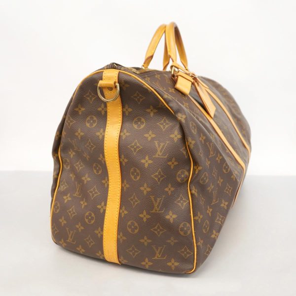 1240001053851 2 Louis Vuitton Keepall Bandouliere 60 Monogram Bag Brown