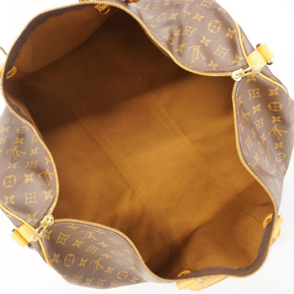 1240001053851 4 Louis Vuitton Keepall Bandouliere 60 Monogram Bag Brown