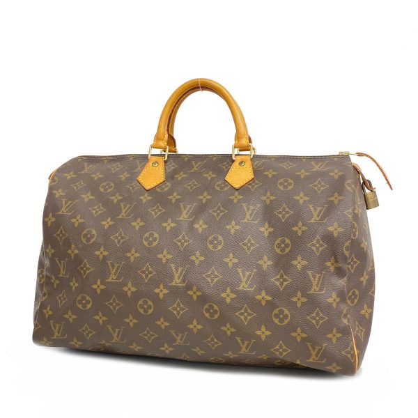 1240001053860 1 Louis Vuitton Speedy 40 Monogram Handbag Brown