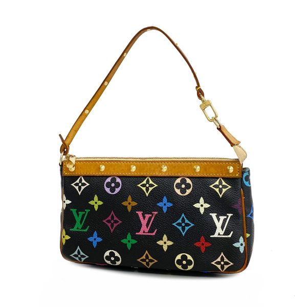 1240001053875 1 Louis Vuitton Pochette Accessory Multicolor Pouch Noir Black