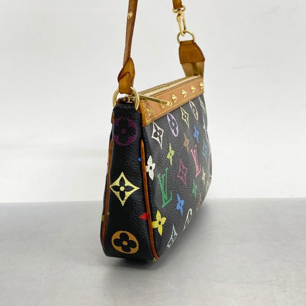 1240001053875 2 Louis Vuitton Pochette Accessory Multicolor Pouch Noir Black