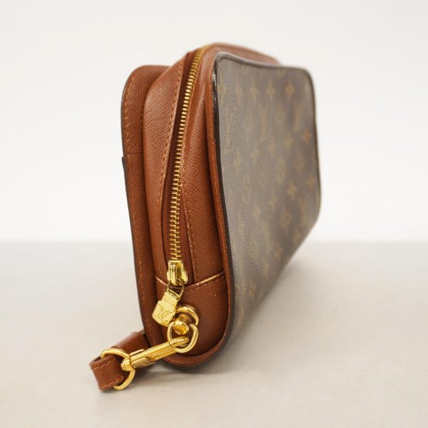 1240001053881 2 Louis Vuitton Orsay Monogram Clutch Bag Brown