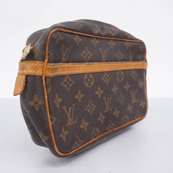 1240001053909 2 Louis Vuitton Compiegne 23 Monogram Clutch Bag Brown