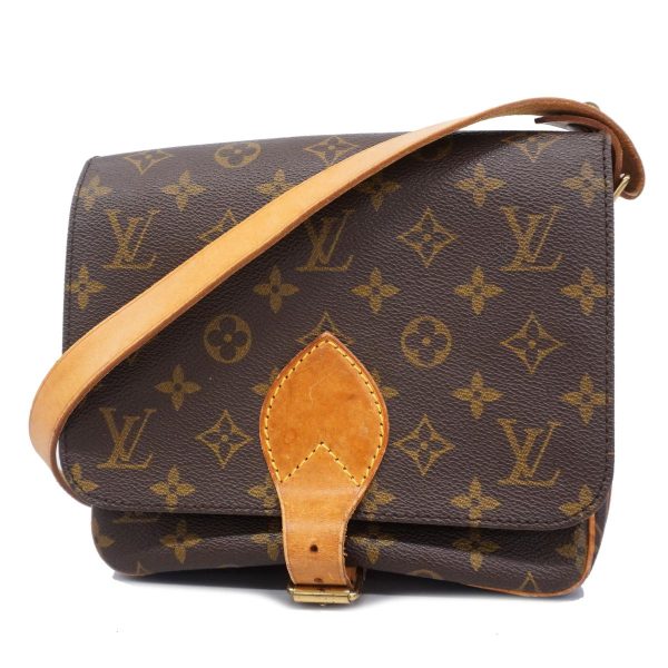 1240001053910 1 Louis Vuitton Cartesier MM Monogram Shoulder Bag Brown