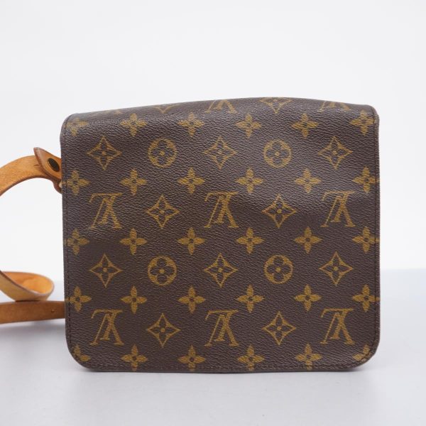 1240001053910 14 Louis Vuitton Cartesier MM Monogram Shoulder Bag Brown