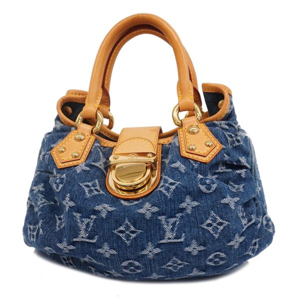 1240001053914 1 Louis Vuitton Pretty Monogram Denim Handbag Blue