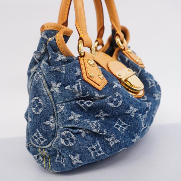 1240001053914 2 Louis Vuitton Pretty Monogram Denim Handbag Blue