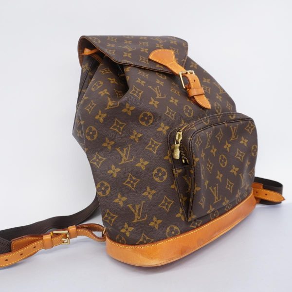 1240001053933 2 Louis Vuitton Monsori GM Monogram Rucksack Brown