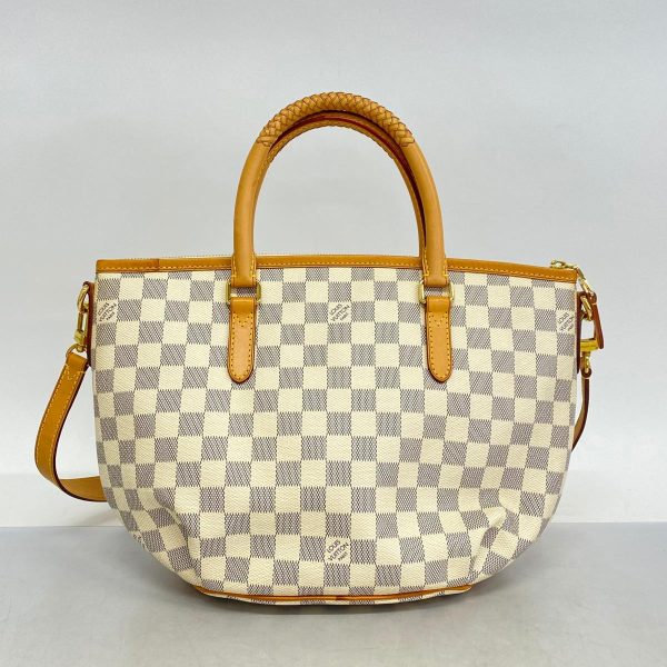 1240001053951 10 Louis Vuitton Riviera PM Damier Azur 2Way Bag White