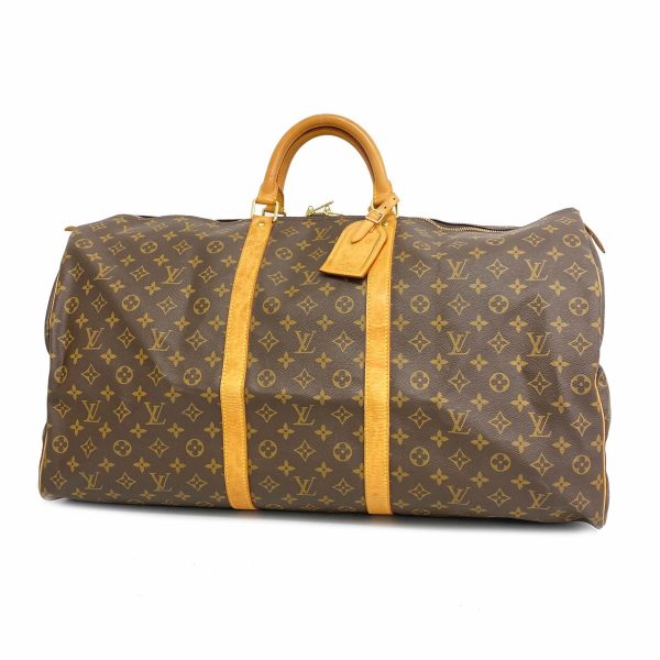 1240001053952 1 Louis Vuitton Keepall 60 Monogram Bag Brown