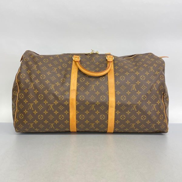 1240001053952 11 Louis Vuitton Keepall 60 Monogram Bag Brown