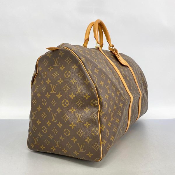 1240001053952 2 Louis Vuitton Keepall 60 Monogram Bag Brown